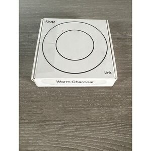 Loop Link Earplug Connector Cord Warm Charcoal Magnetic Silicone New